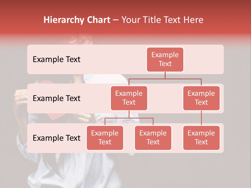 Damaged Portrait Romance PowerPoint Template