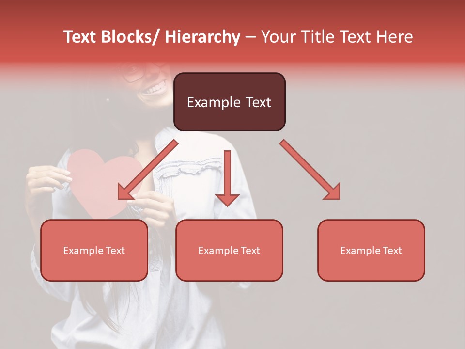 Damaged Portrait Romance PowerPoint Template