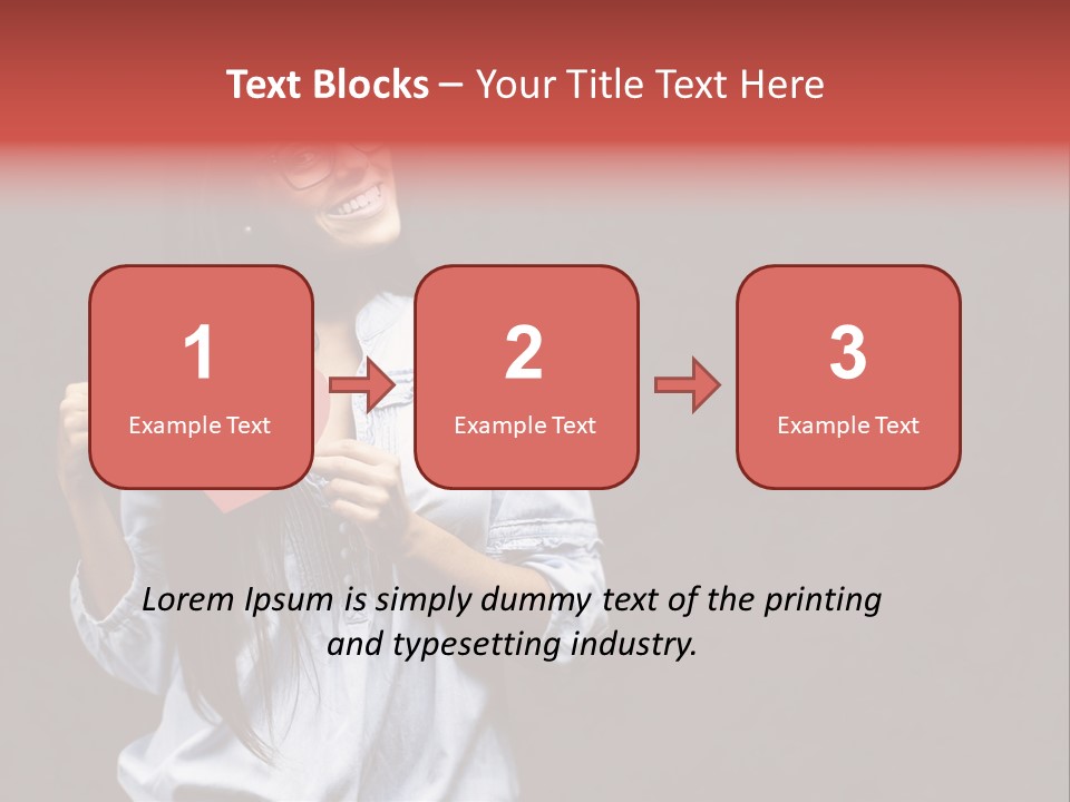 Damaged Portrait Romance PowerPoint Template