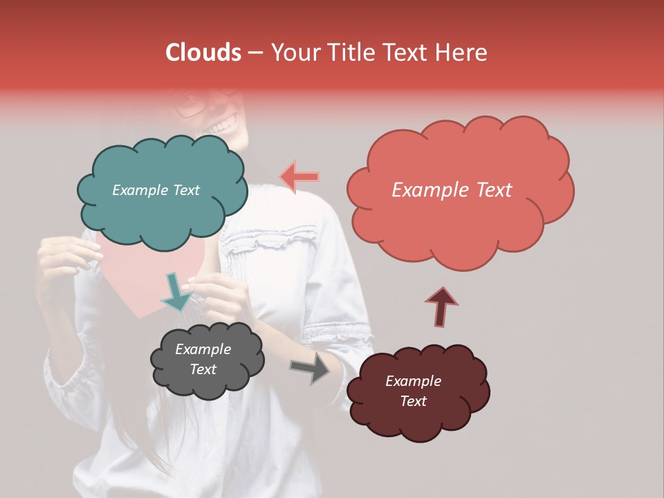 Damaged Portrait Romance PowerPoint Template