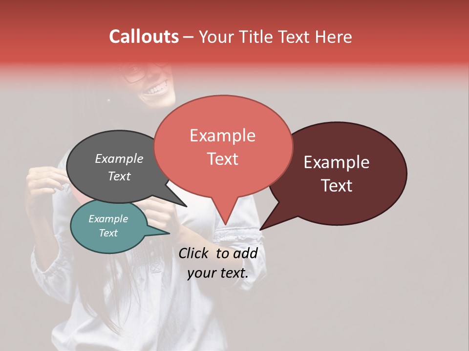 Damaged Portrait Romance PowerPoint Template