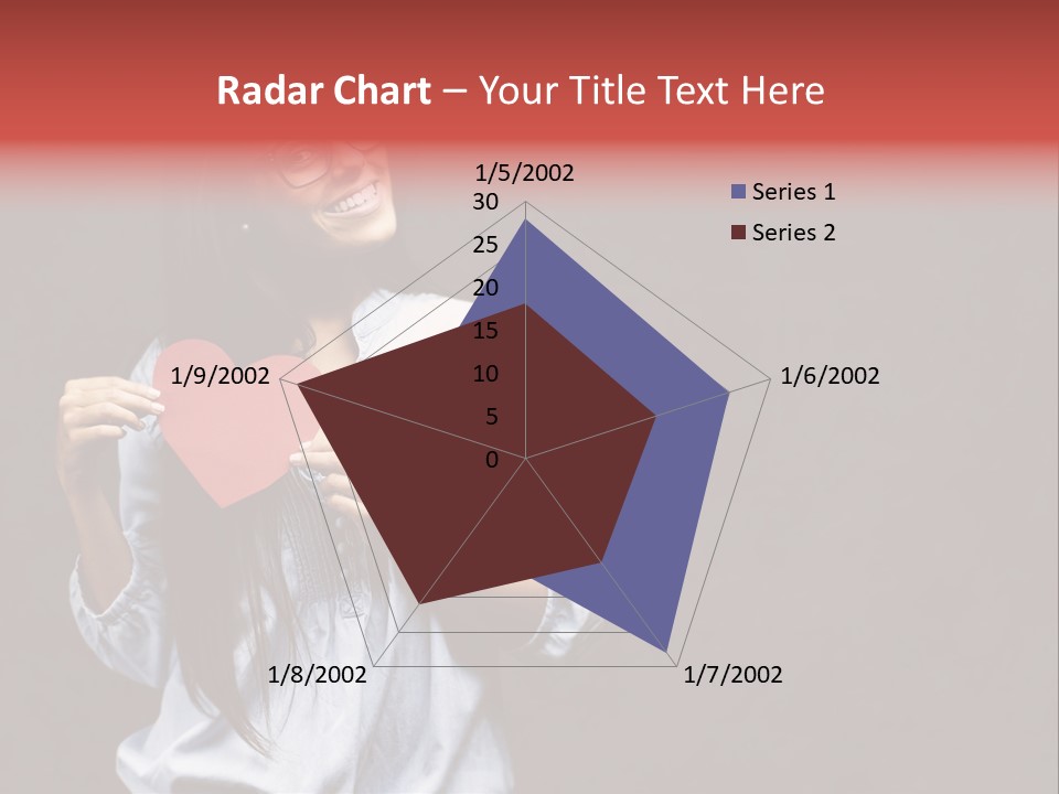 Damaged Portrait Romance PowerPoint Template