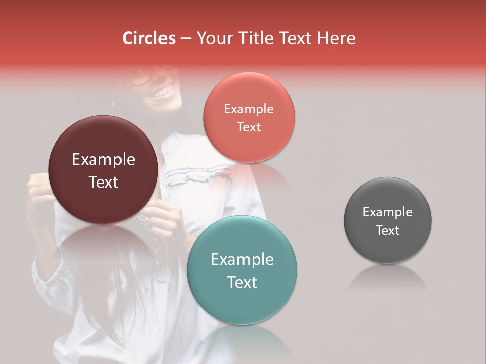 Damaged Portrait Romance PowerPoint Template