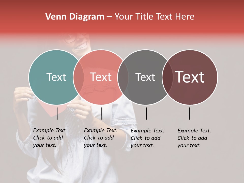 Damaged Portrait Romance PowerPoint Template