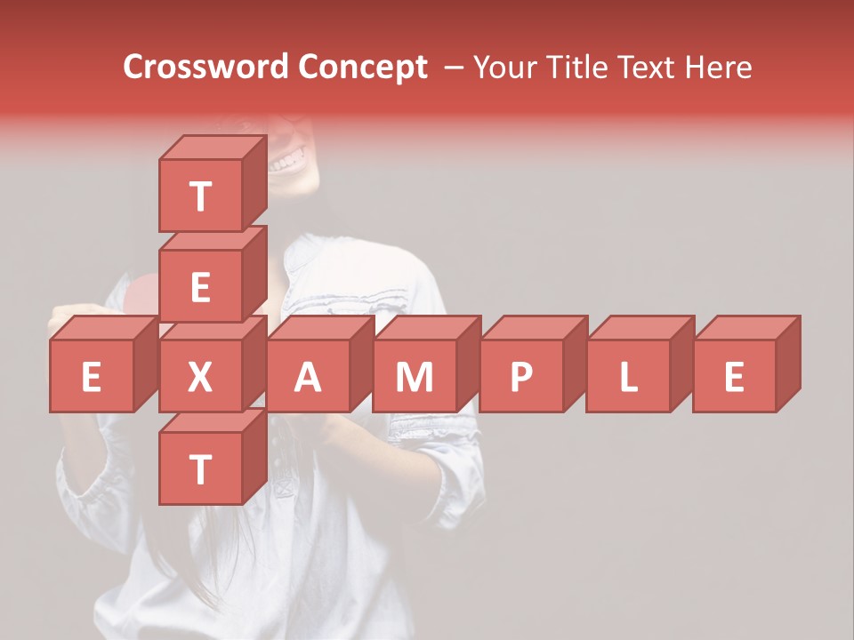 Damaged Portrait Romance PowerPoint Template