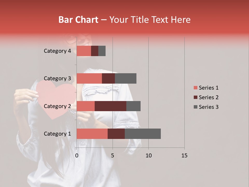 Damaged Portrait Romance PowerPoint Template