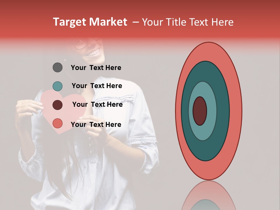 Damaged Portrait Romance PowerPoint Template