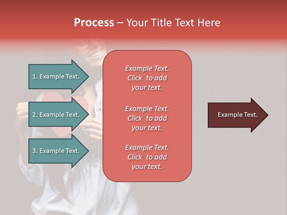 Damaged Portrait Romance PowerPoint Template