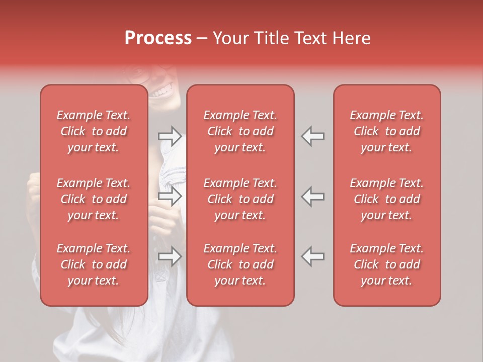 Damaged Portrait Romance PowerPoint Template