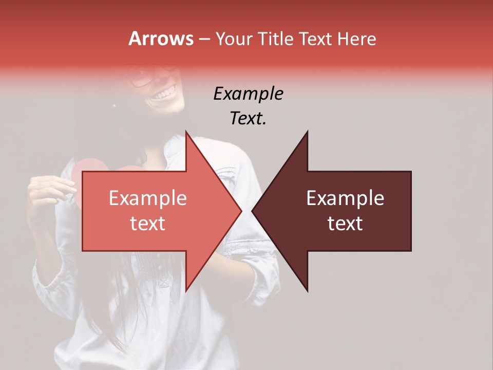 Damaged Portrait Romance PowerPoint Template