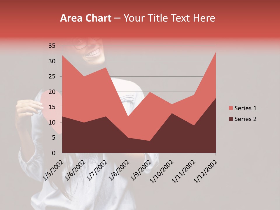 Damaged Portrait Romance PowerPoint Template