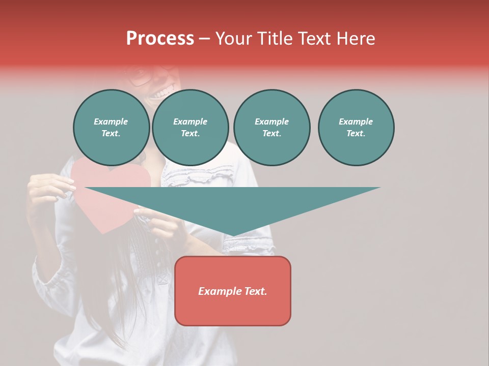 Damaged Portrait Romance PowerPoint Template