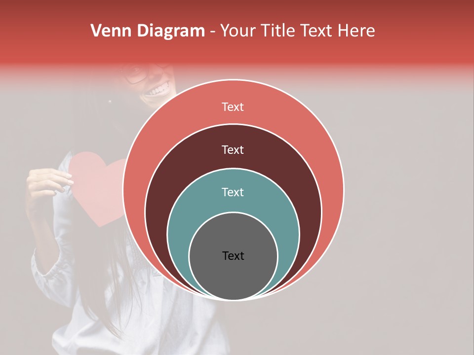 Damaged Portrait Romance PowerPoint Template