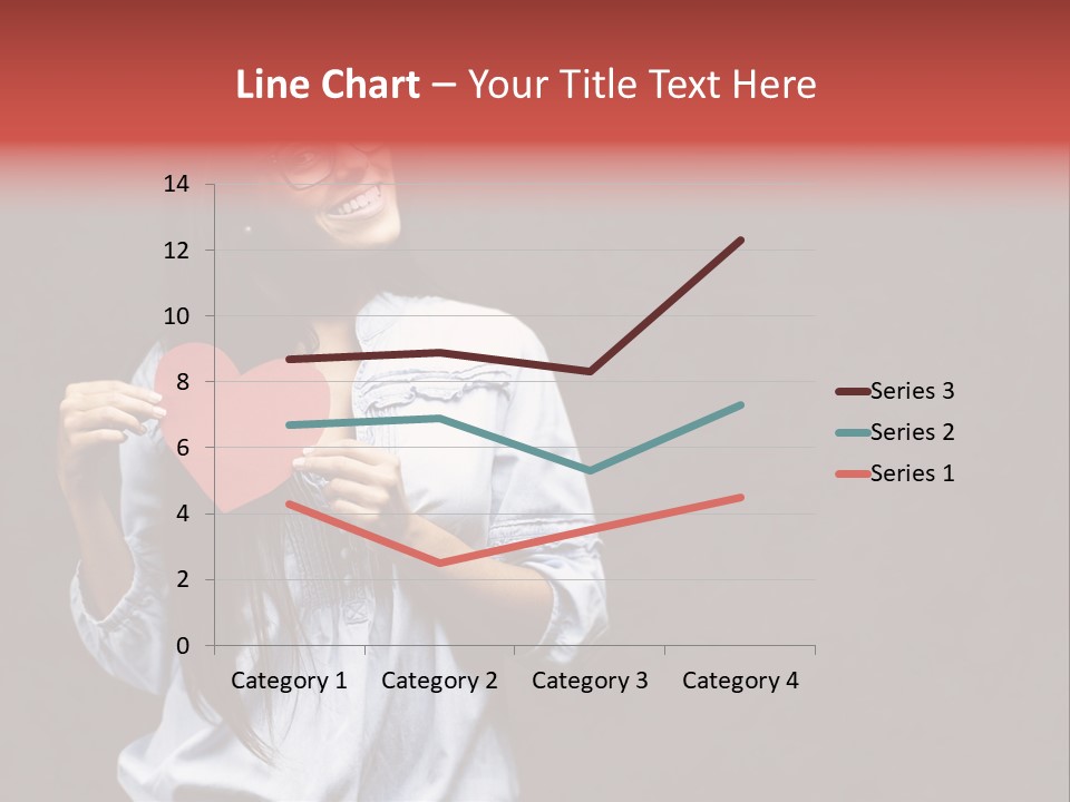 Damaged Portrait Romance PowerPoint Template