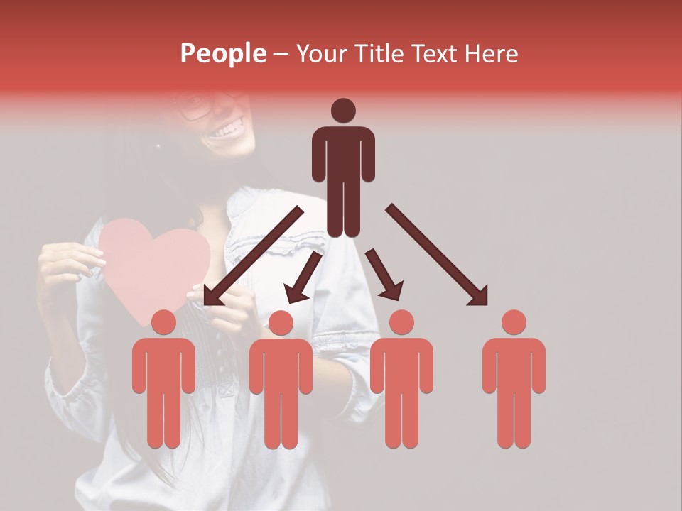 Damaged Portrait Romance PowerPoint Template