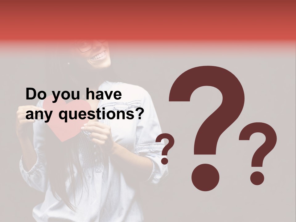 Damaged Portrait Romance PowerPoint Template