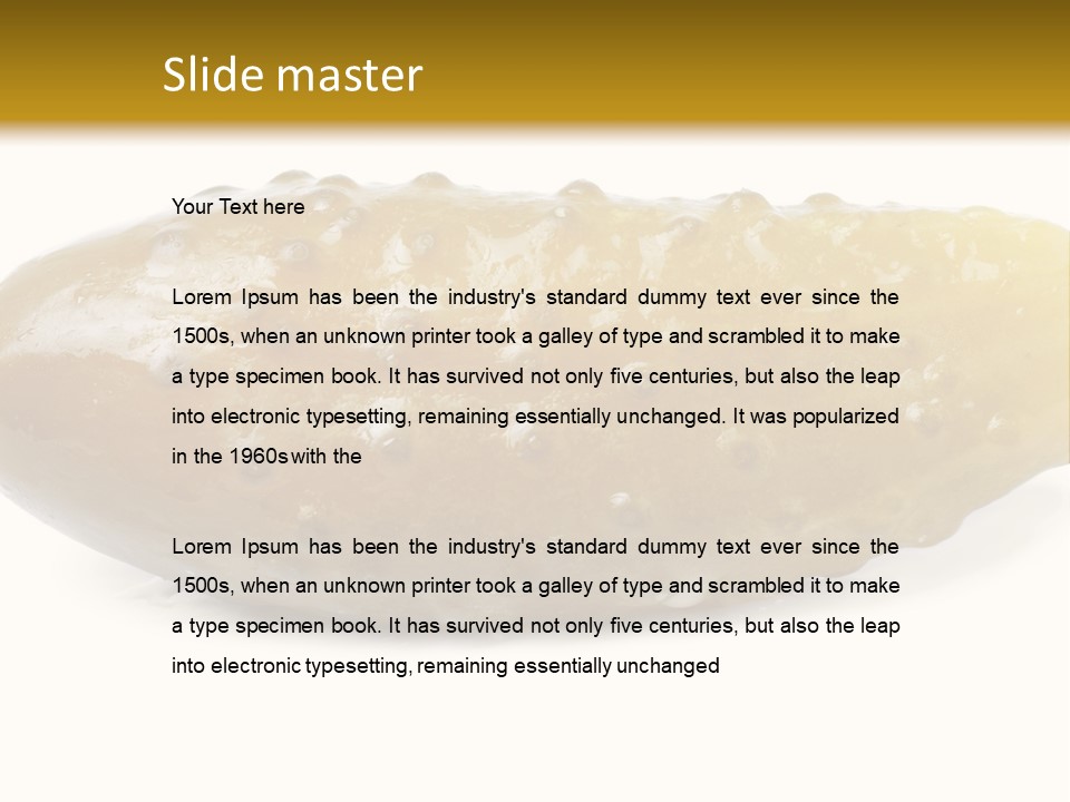 Vegan Bent Single PowerPoint Template