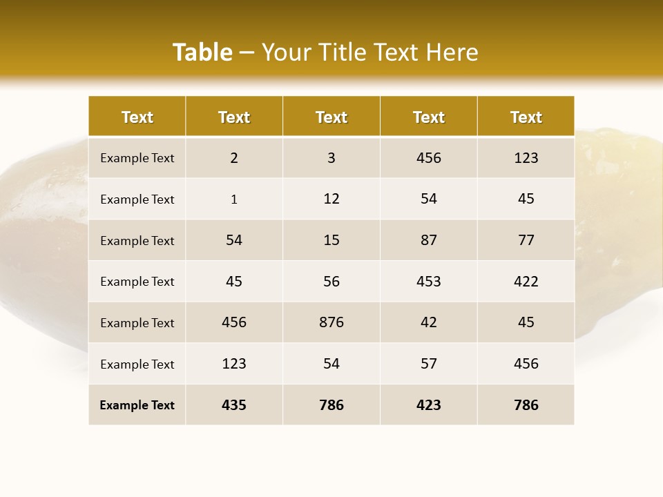 Vegan Bent Single PowerPoint Template