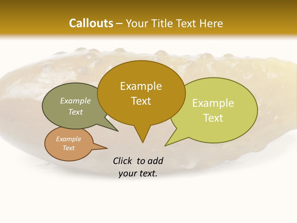Vegan Bent Single PowerPoint Template