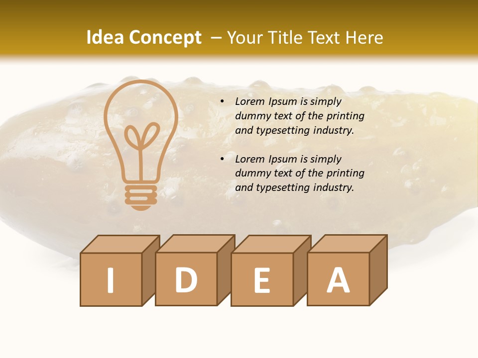 Vegan Bent Single PowerPoint Template