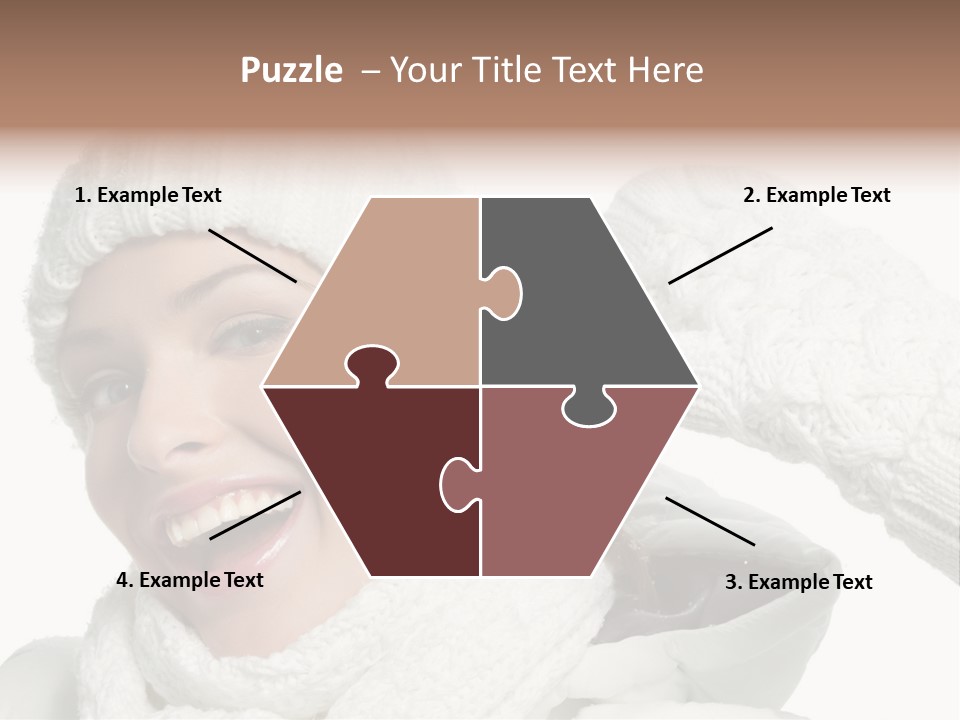 Studio Shot White Clothing PowerPoint Template