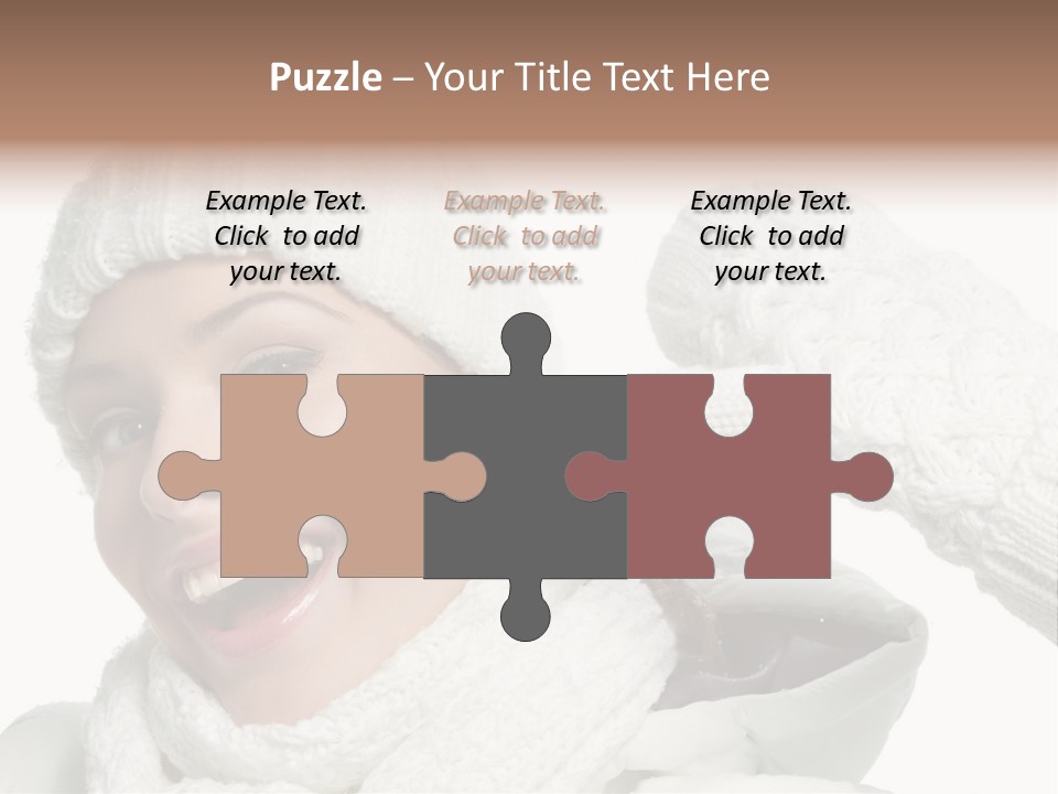 Studio Shot White Clothing PowerPoint Template