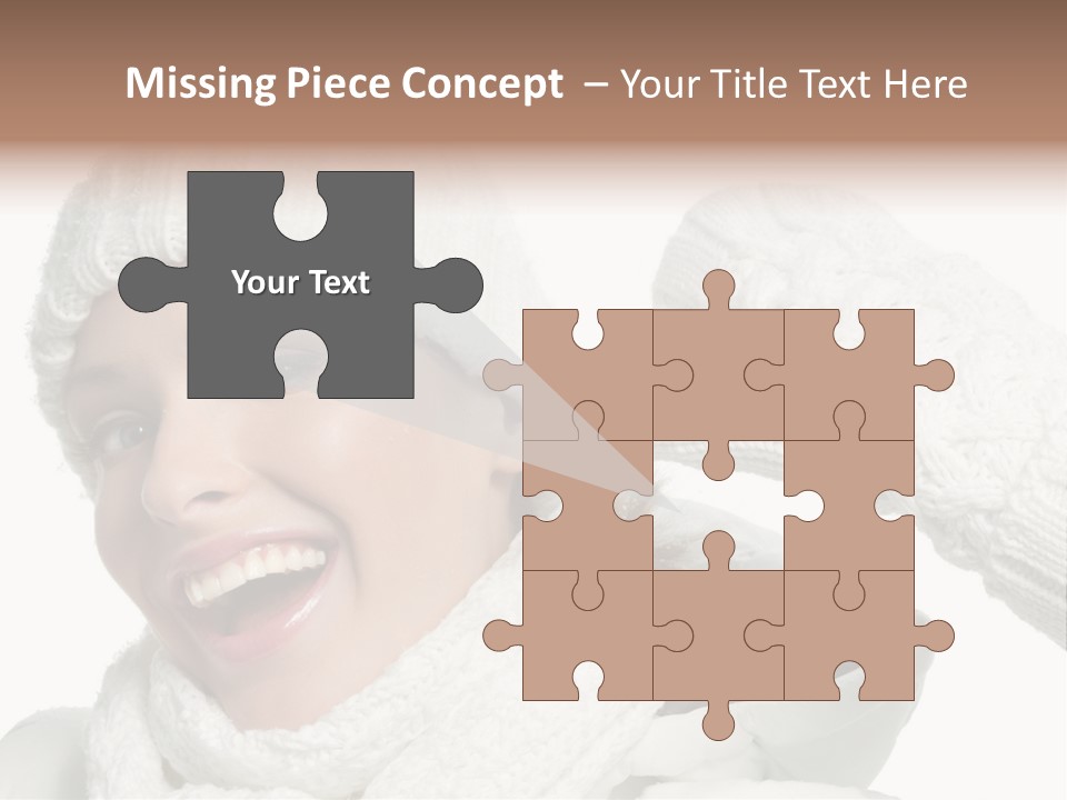 Studio Shot White Clothing PowerPoint Template