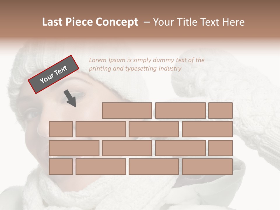 Studio Shot White Clothing PowerPoint Template