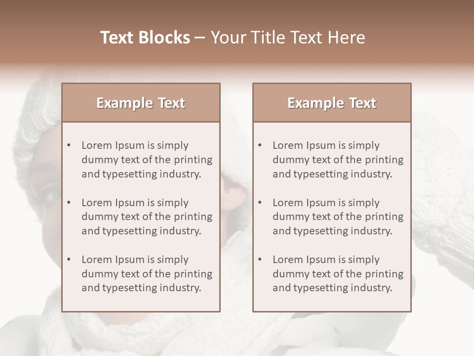 Studio Shot White Clothing PowerPoint Template