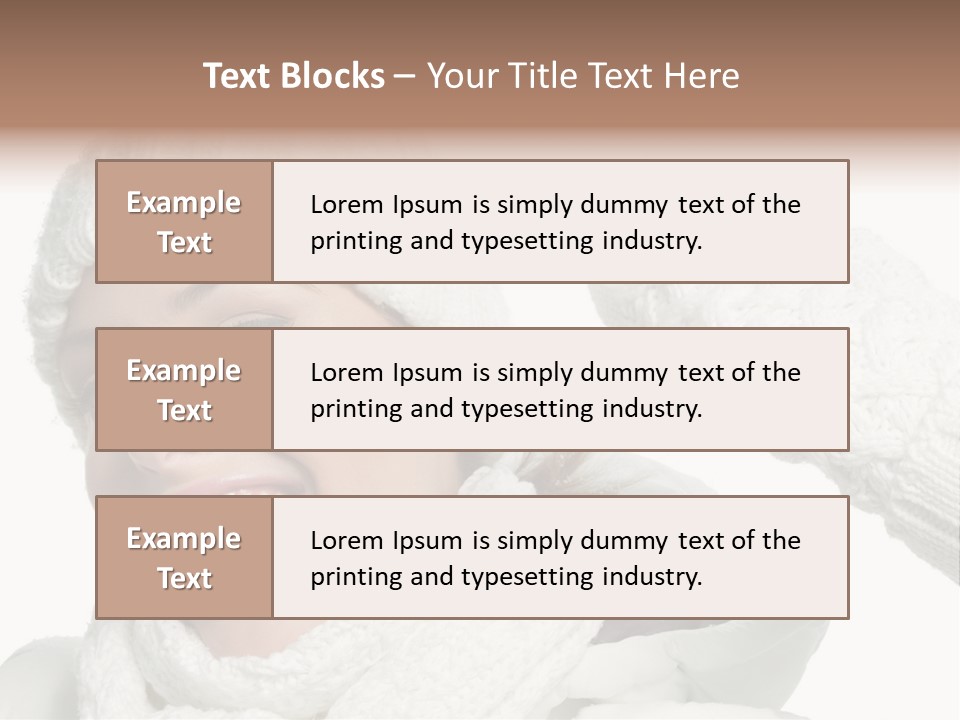 Studio Shot White Clothing PowerPoint Template