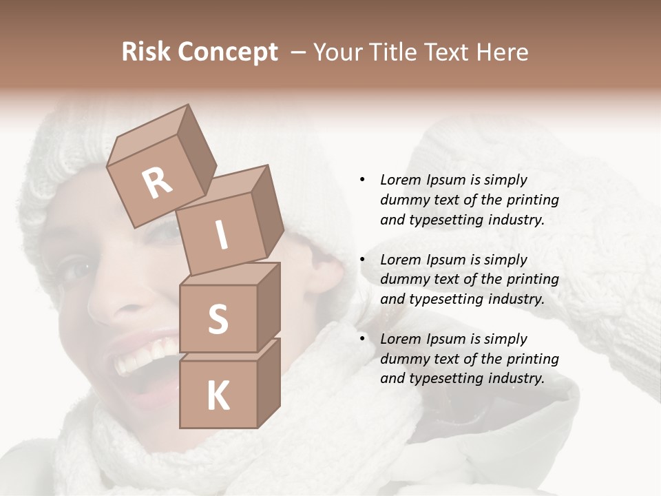 Studio Shot White Clothing PowerPoint Template