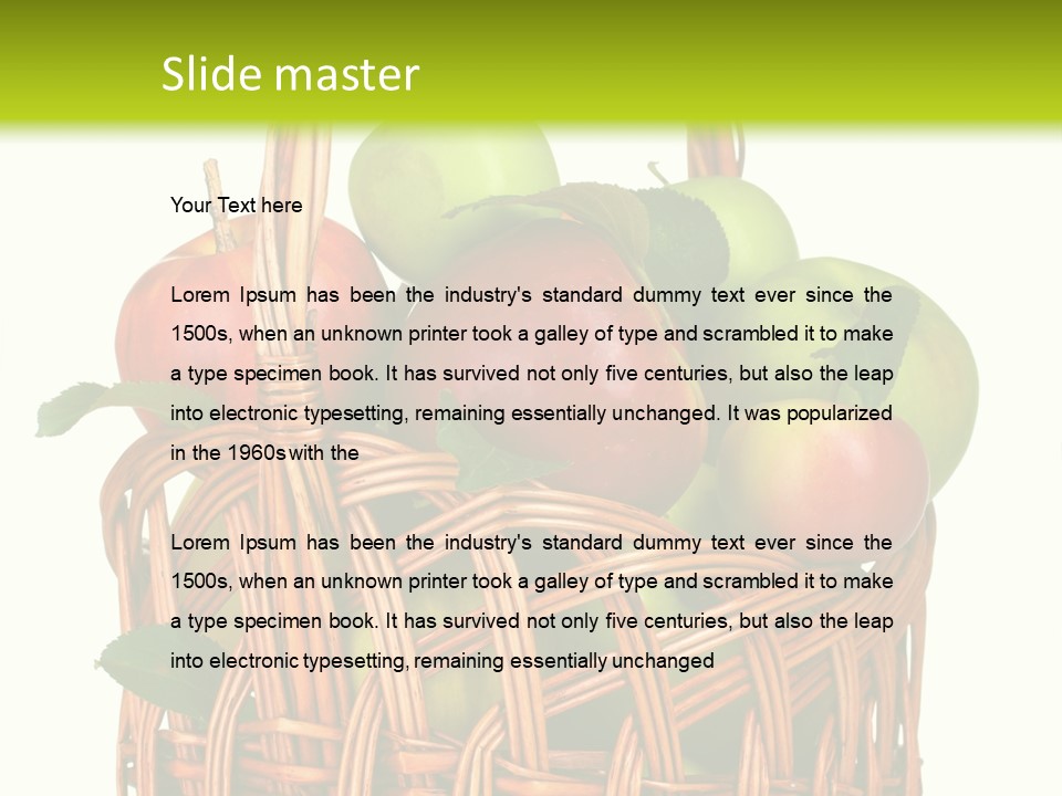 Citrus Nature Diet PowerPoint Template
