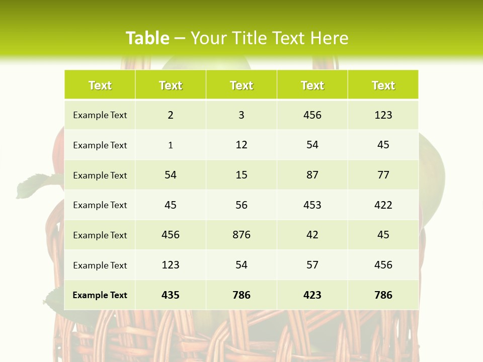 Citrus Nature Diet PowerPoint Template