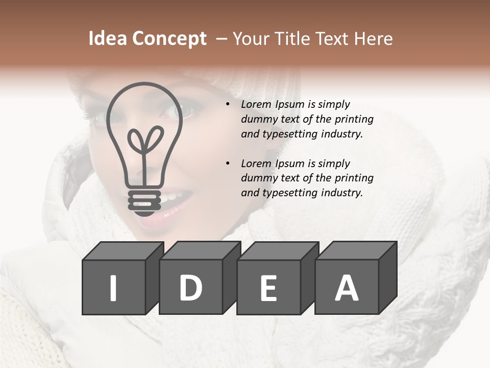 Young Pretty  PowerPoint Template