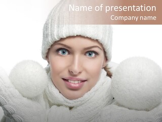 Close Up Snowball  Years PowerPoint Template