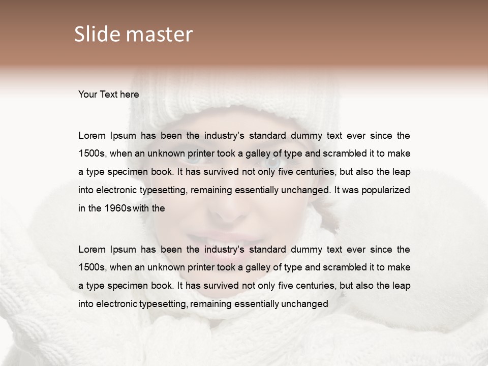 Close Up Snowball  Years PowerPoint Template