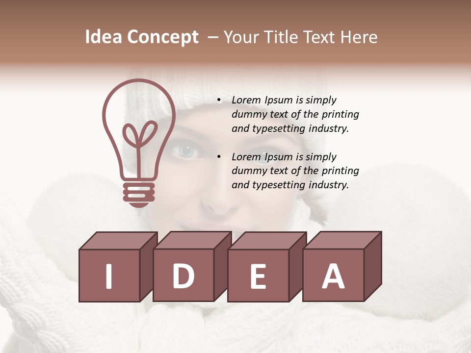 Close Up Snowball  Years PowerPoint Template