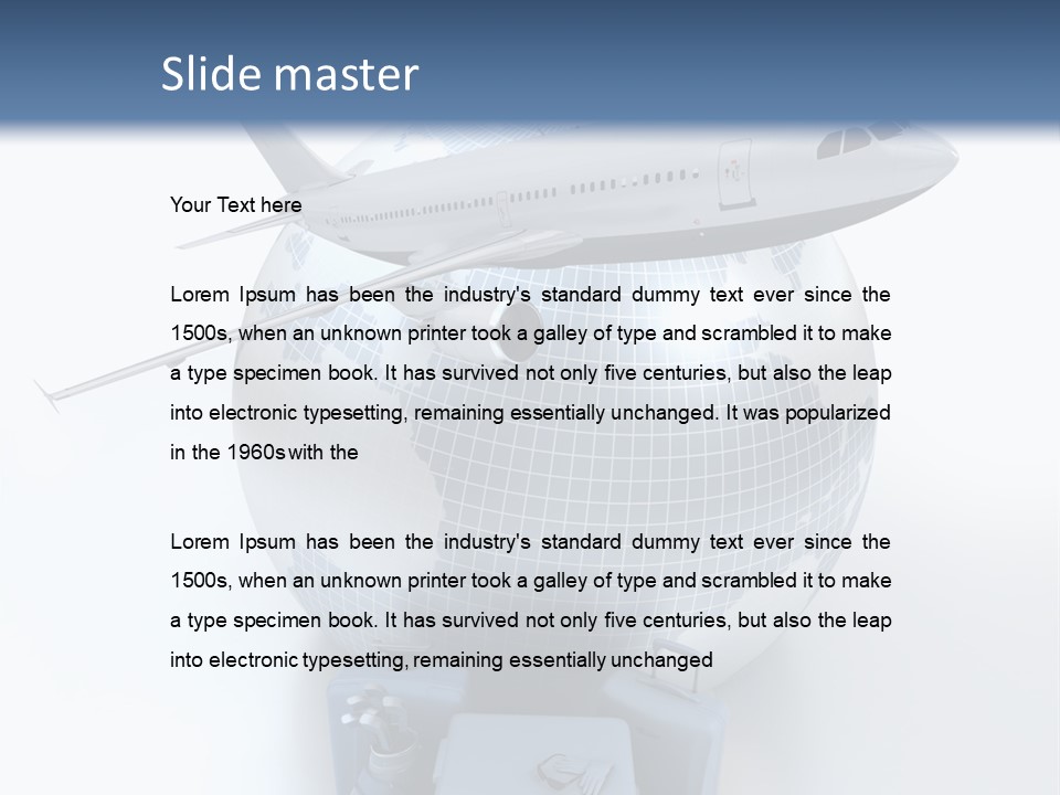 Golf Stick Expensive Handbag PowerPoint Template