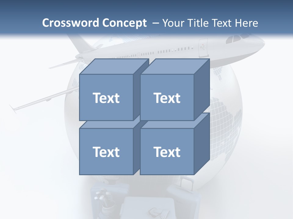 Golf Stick Expensive Handbag PowerPoint Template