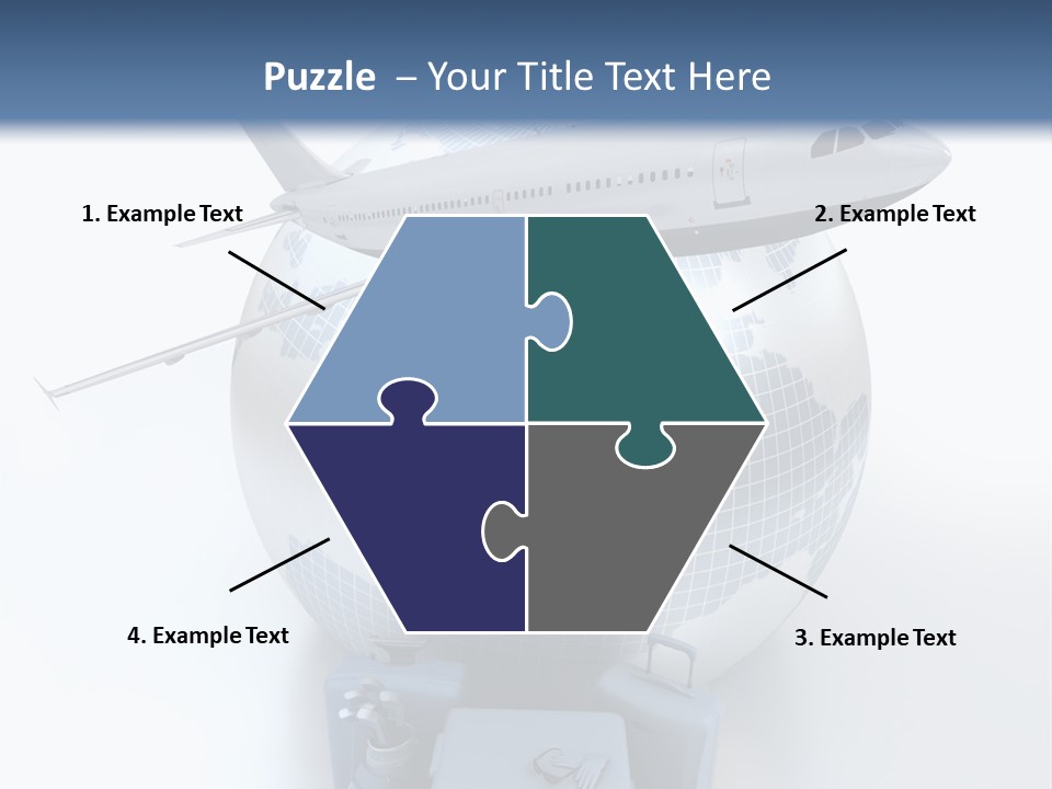 Golf Stick Expensive Handbag PowerPoint Template