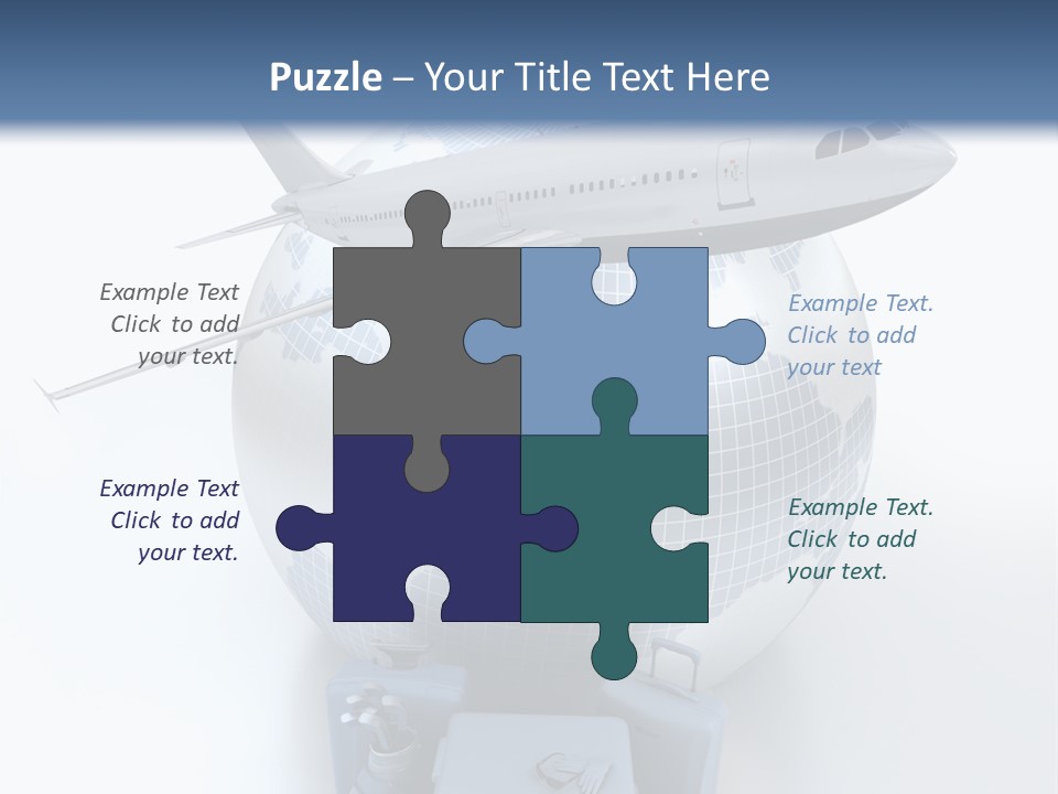 Golf Stick Expensive Handbag PowerPoint Template