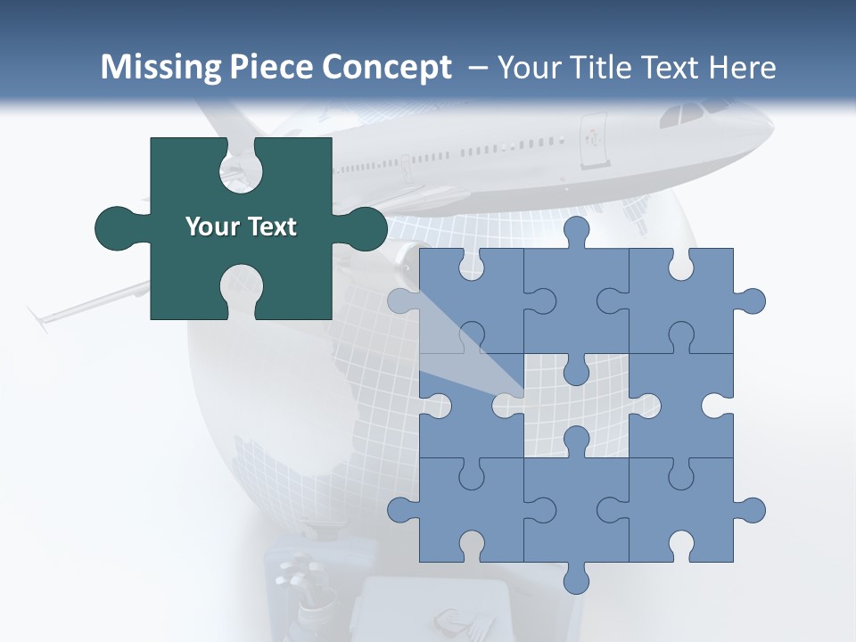 Golf Stick Expensive Handbag PowerPoint Template