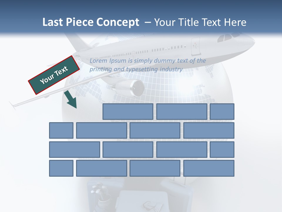 Golf Stick Expensive Handbag PowerPoint Template