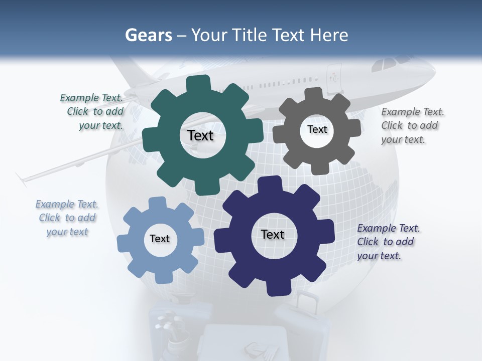 Golf Stick Expensive Handbag PowerPoint Template