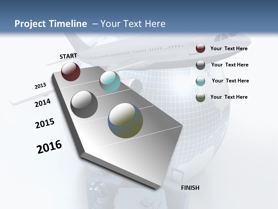 Golf Stick Expensive Handbag PowerPoint Template