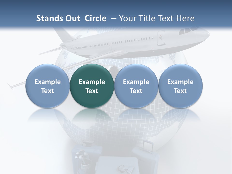 Golf Stick Expensive Handbag PowerPoint Template