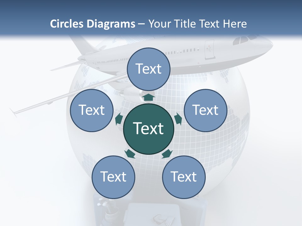 Golf Stick Expensive Handbag PowerPoint Template