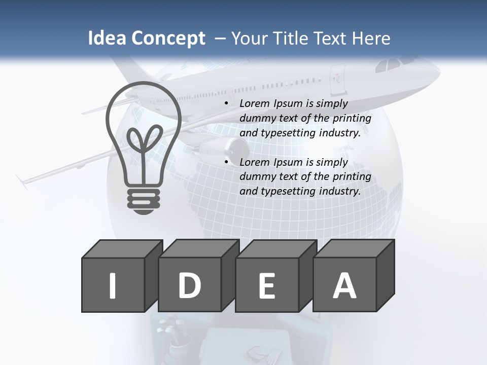 Golf Stick Expensive Handbag PowerPoint Template