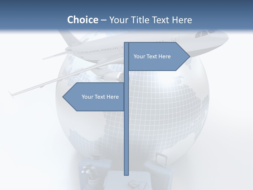 Golf Stick Expensive Handbag PowerPoint Template