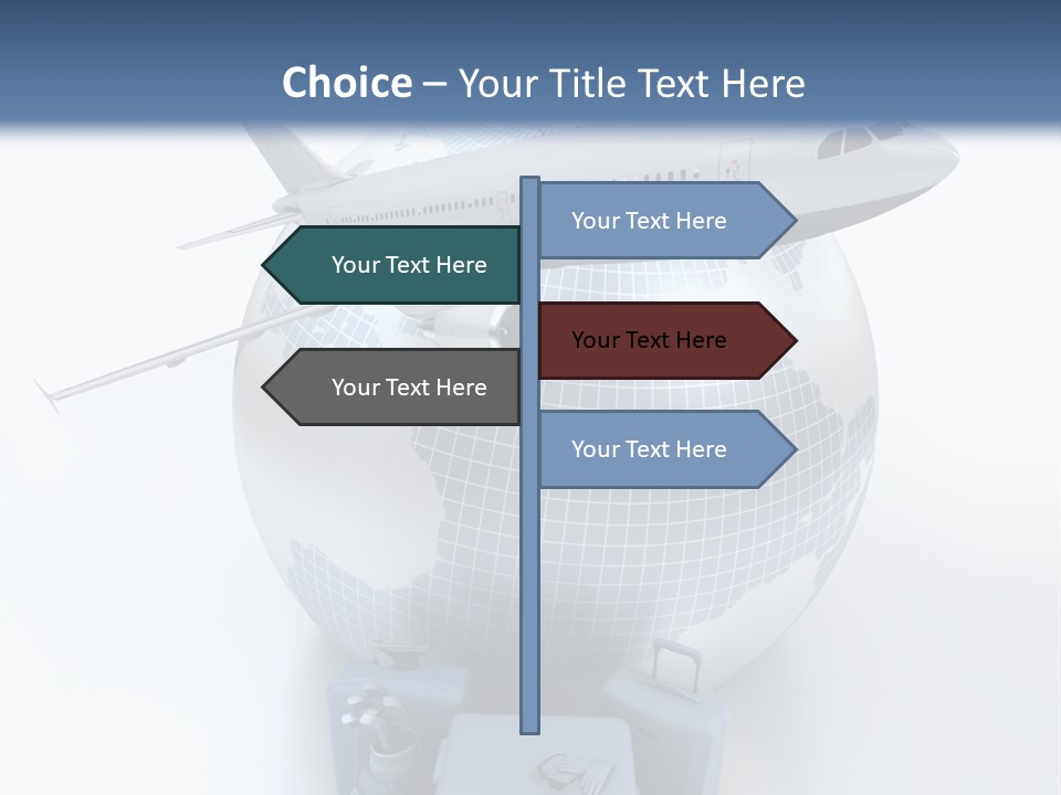 Golf Stick Expensive Handbag PowerPoint Template